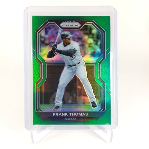 Panini Prizm 2021 verde Prizm paralelo Frank Thomas #13 con base #13 Medias Blancas - Imagen 2 de 4