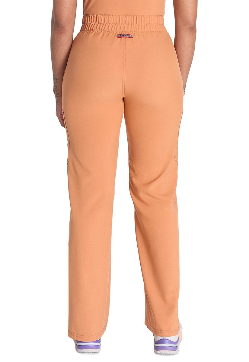 Dickies Women's Scrubs Mid Rise Zip Fly Wide Leg Cargo Pant DK219