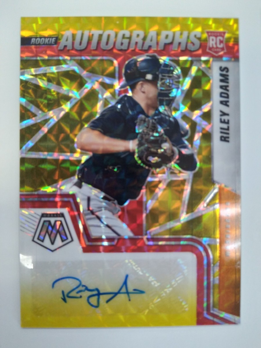 2022 Mosaic Choice Baseball Riley Adams Red Yellow RC Auto #RAM-RA