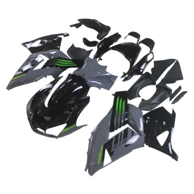パーツ GRAY Gloss Gray Bodywork For Kawasaki ZX14R ZZ-R1400 2006 07 08 09-2011