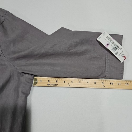 Ruby Rd. Womens 22W Gray Denim Jean Jacket Silver Accents 3/4 Sleeve - Picture 9 of 11