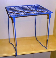 12" Tall Folding Metal Wire School Locker Shelf Stackable Storage Book Organizer
