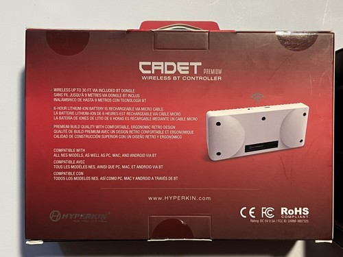 2 LIMITED RUN GAMES "Cadet" Premium Bluetooth Controllers for Nintendo NES - Picture 6 of 7