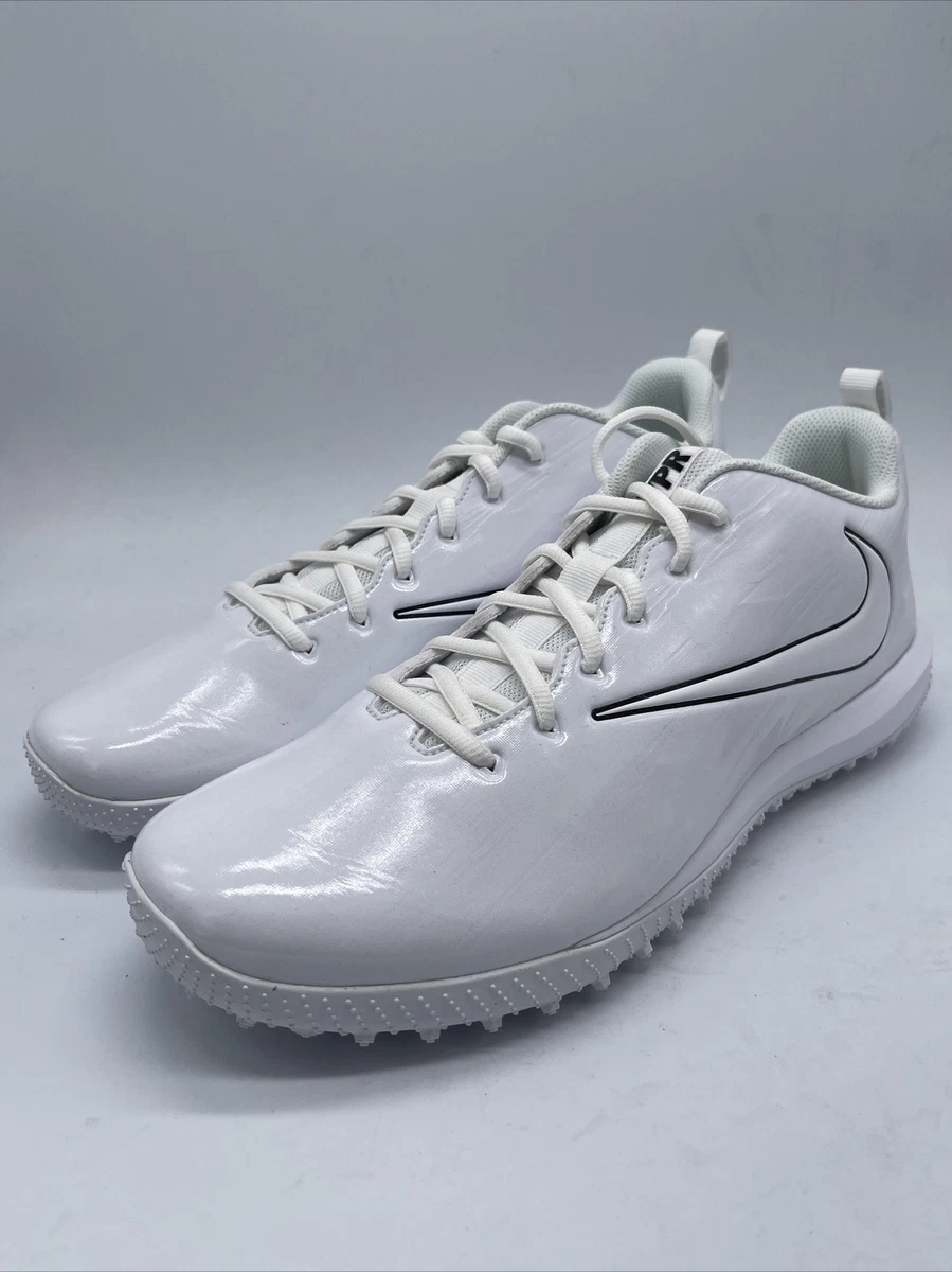 Nike Vapor Varsity Low Turf LAX White 923492 110 Size 13