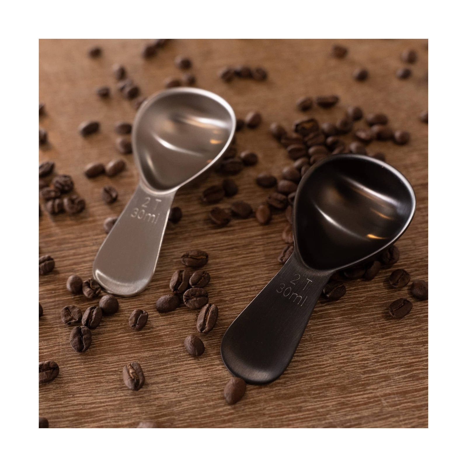 Airscape Stainless Steel Coffee Scoop - Perfectly Proportioned Ergonomic Spoo...