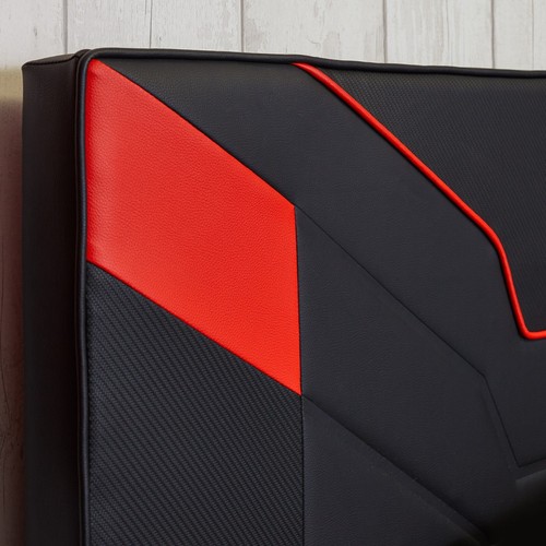 X ROCKER Cerberus MKII Ottoman Bed Frame Storage PU Leather 3ft 4ft 4ft6 BLACK - Picture 6 of 12