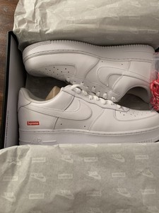 SUPREME/ NIKE AIR FORCE 1 LOW WHITE SHOES SIZE 10.5 (IN HAND) AUTHENTIC |  eBay