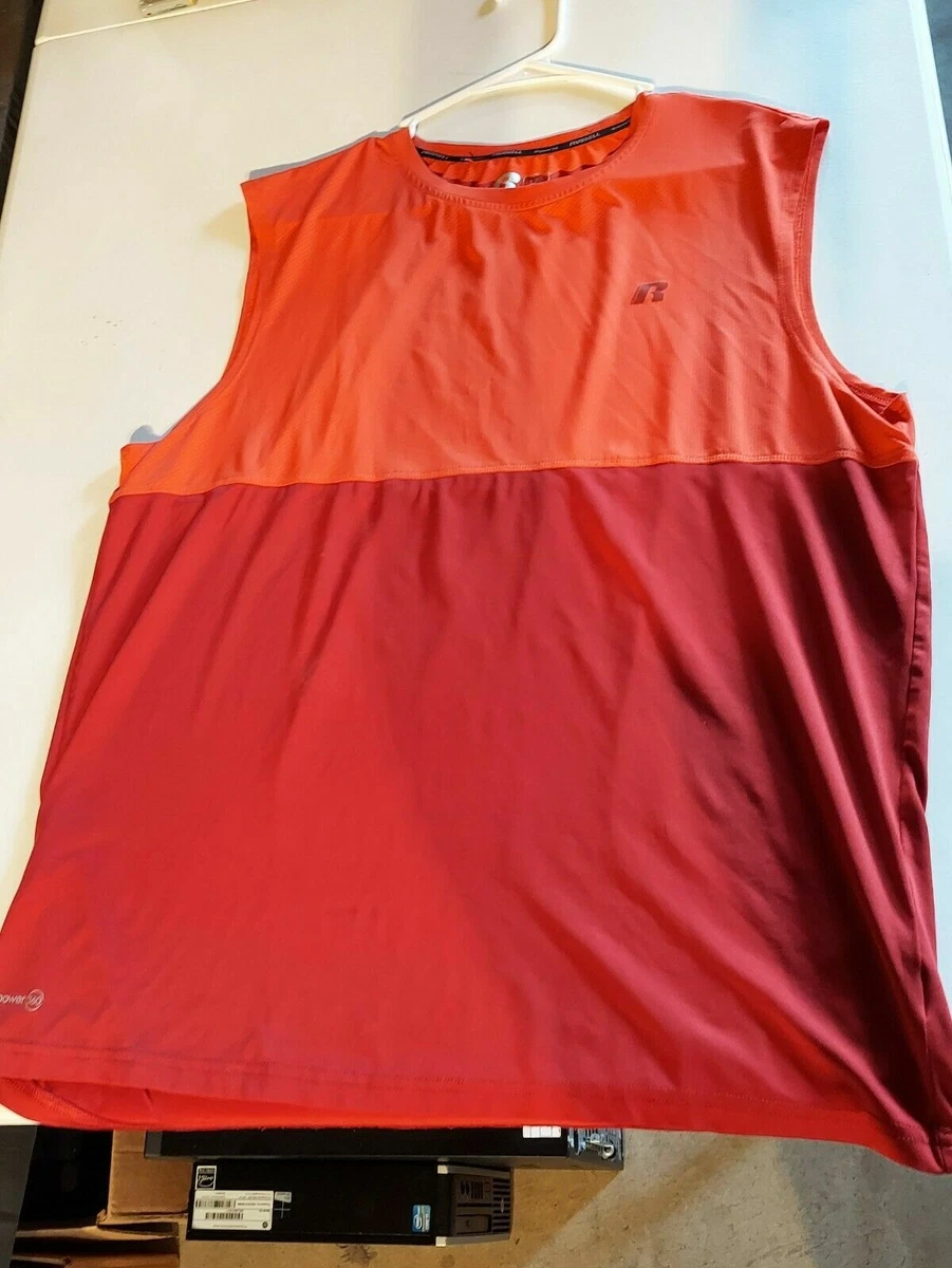 Russell training fit sleeveless clearance shirt