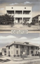 SET OF TWO PHOTOS OF THE MODERN ROGERS APARTMENTS - DAYTONA BEACH, FLORIDA