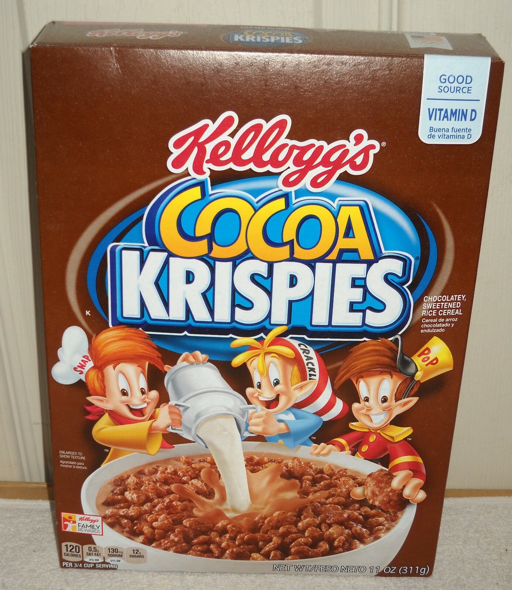 11253 Kellogg's 2018 Cocoa Rice Krispies Cereal FULL BOX | eBay