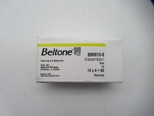 Beltone BMW10-8 Hearing Aid Batteries 80 Quantity, Size 10 Yellow **NEW**