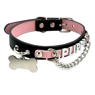 Leather Choker Collar Necklace For Women,Cute Skull Gothic Punk Rock Choker N...
