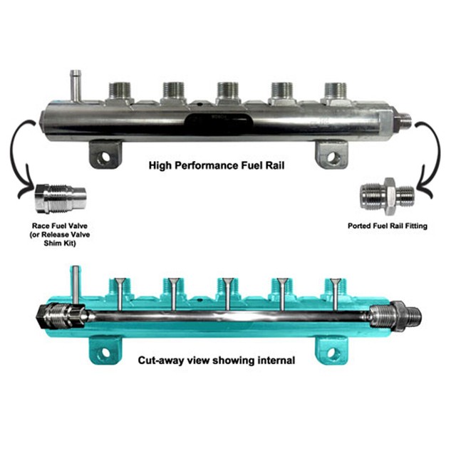 Ported Fuel Rail Fitting fits 04.510 Chevrolet Silverado Sierra