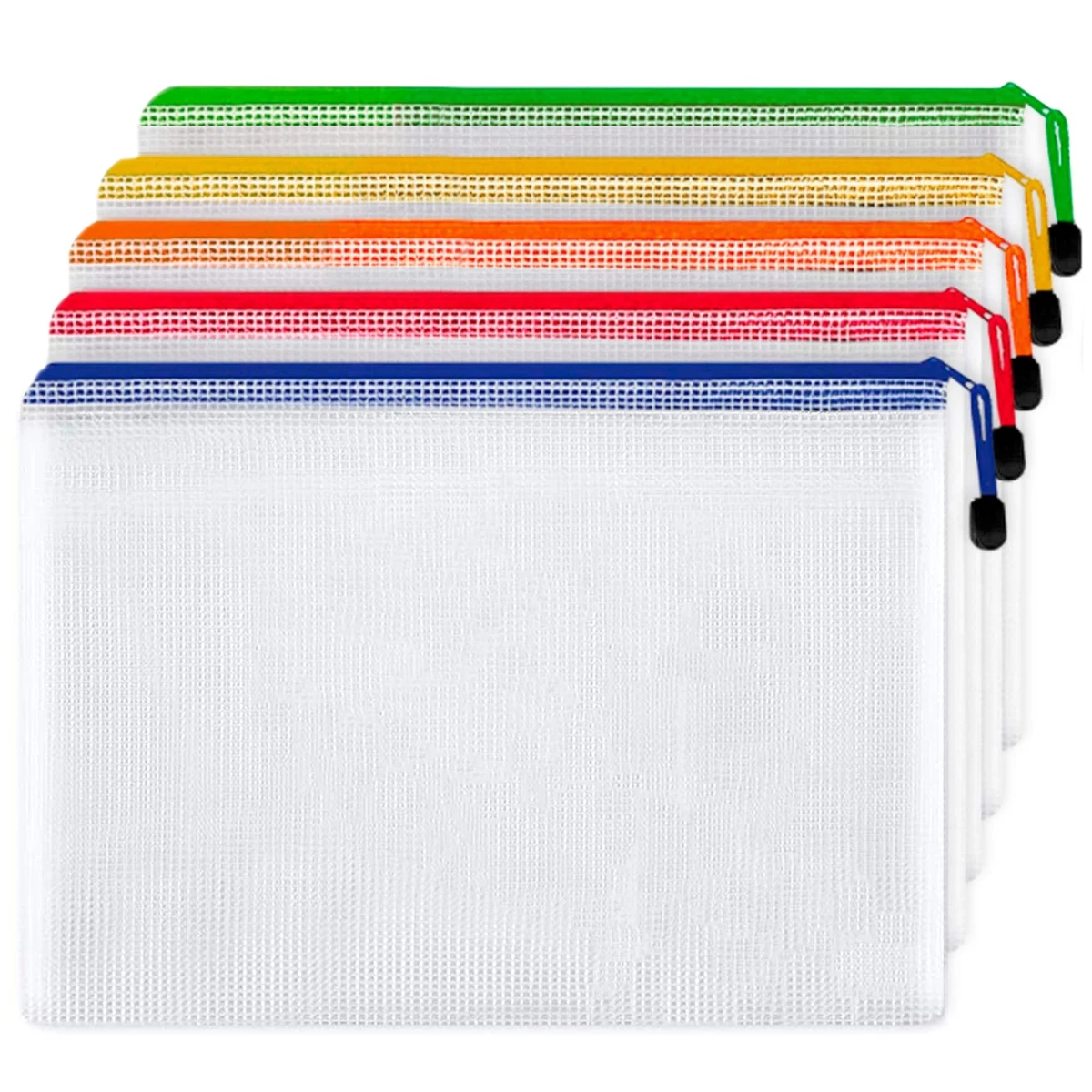 22 Pack A4 Zipper Pouches for Board Games & Puzzles - Plastic Mesh Zipper  Pouch