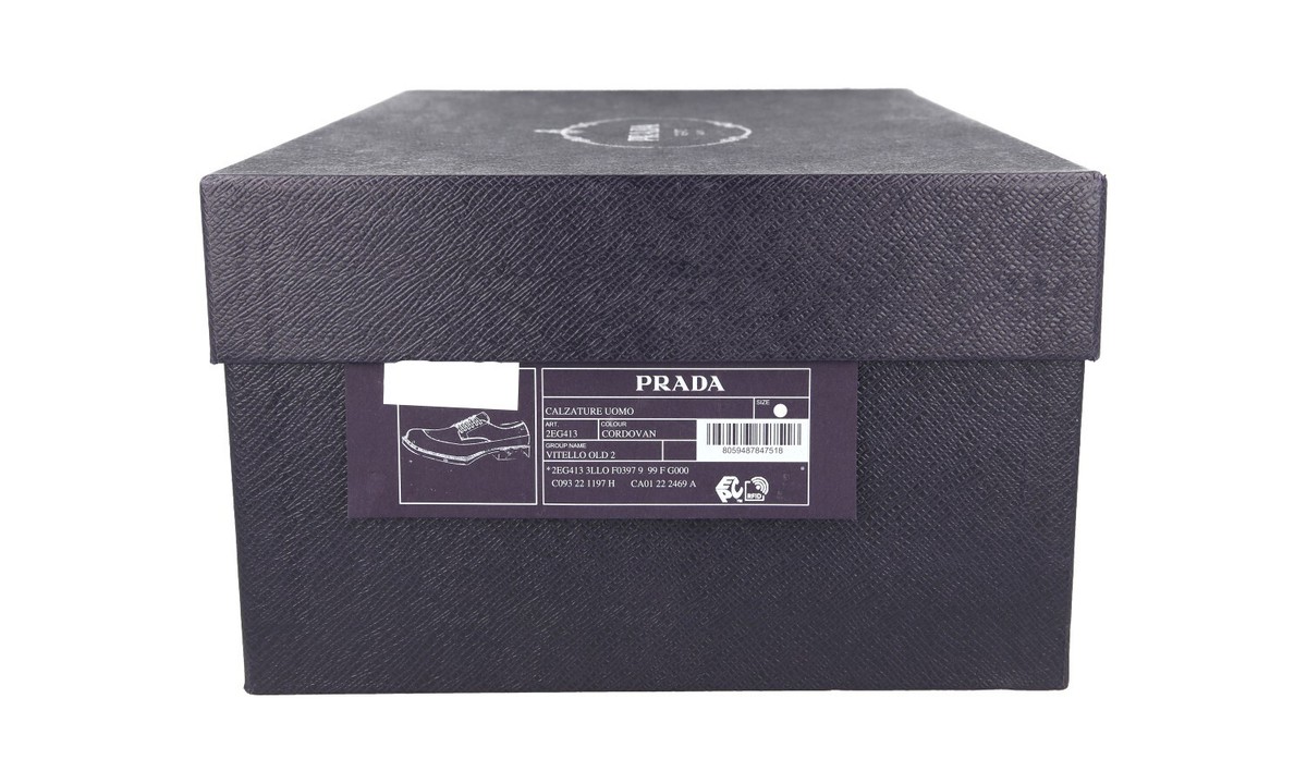 PRADA Leather Dress Shoes - 2EG413 - Brown - NEW - US 12 EU 45 | eBay