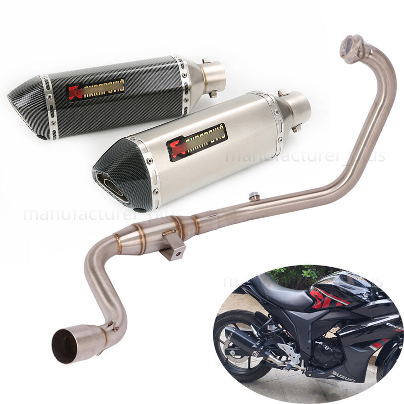 Suzuki Gixxer 155 GSX150F Full Exhaust System Front Link Pipe 51mm