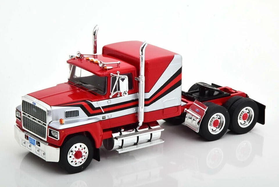 IXO 1/43 TRUCK TRACTOR CAB TR052 FORD LTL-9000 1978 Rosso bianco/Red white USA - Immagine 3 di 4