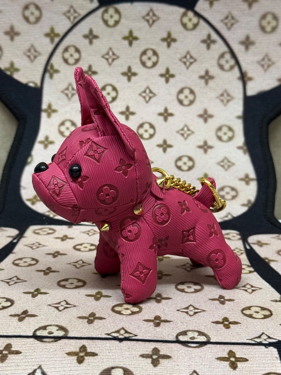 Pretty in Pink: Fuchsia Louis Vuitton Dog Plush Key Chain NEW | eBay