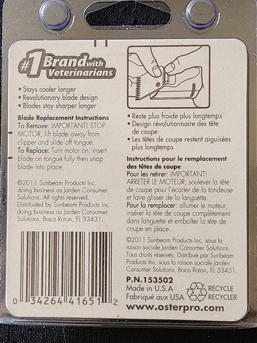 New Oster Cryogen-X Blade Set Size 40 78919-017 - Picture 2 of 3