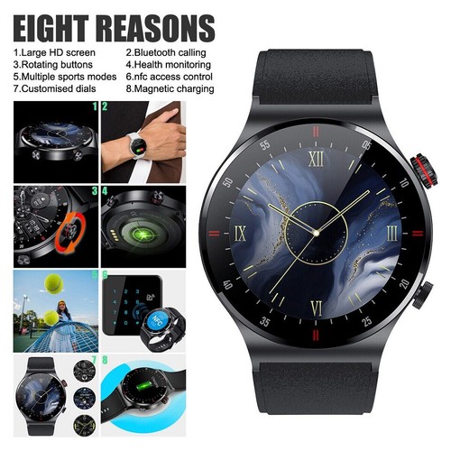 Bluetooth Call Smart Watch Męski NFC IP67 Wodoodporny niestandardowy zegarek Tarcza do iPhone'a - Zdjęcie 5 z 17