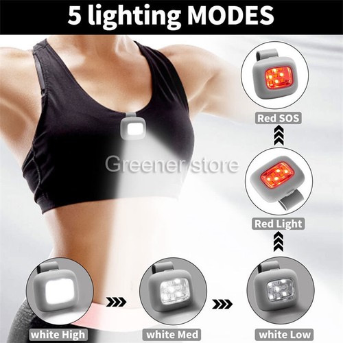 LED Magnetic Lamp 5 Modes USB Rechargeable Night Running Camping Safety Light - Picture 2 of 15