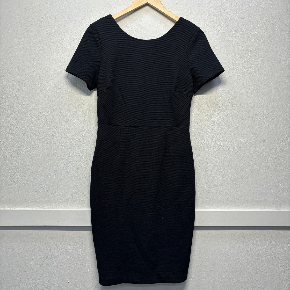 boden ribbed dress Boden Black Ribbed Long Sleeve Midi Dress