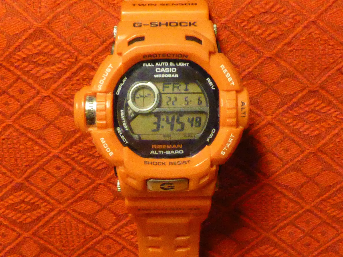 Casio G-Shock Riseman Rescue Orange G-9200R - Super Clean/ Excellent Condition!!