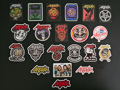 Anthrax Band Vinyl Stickers Heavy Metal Music Soldiers Of Metal Thrash Not Man