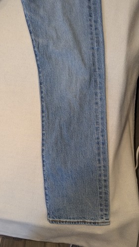 Levi’s Premium 501 Straight Fit Button Fly Denim Jeans 30x30 *32x29 Light Wash - Picture 8 of 15