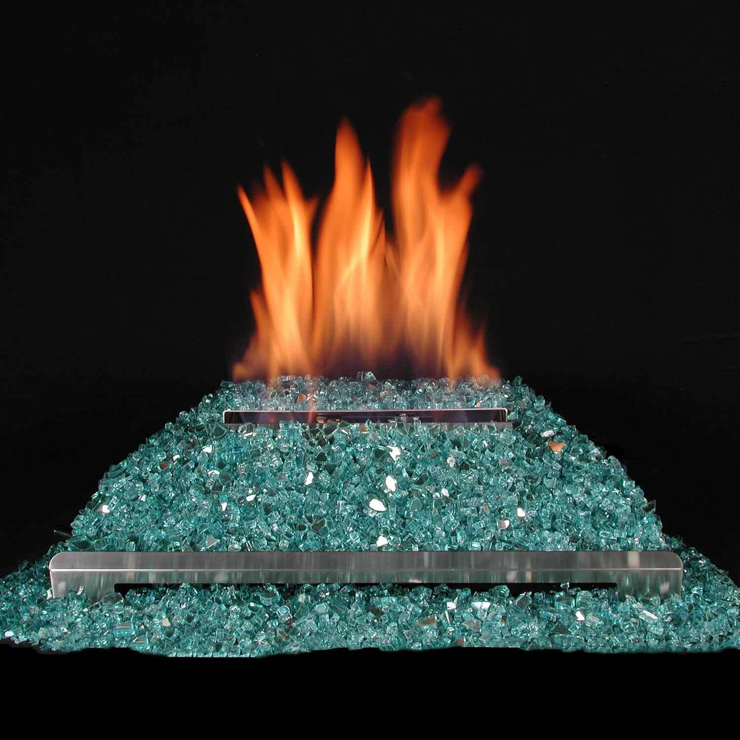 Rasmussen Vent Free FireGlitter Burner Kit  20in.  Remote Ready  NG  Blue Green