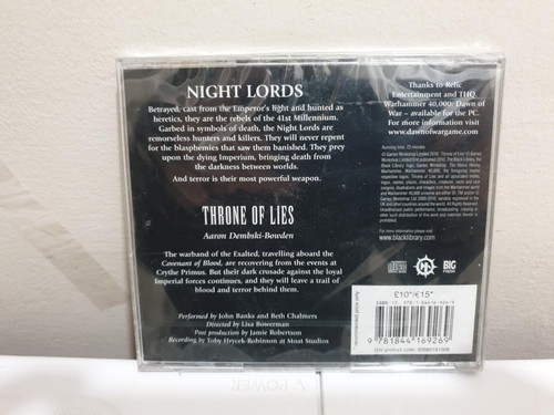 SEALED DAMAGED CASE WARHAMMER THRONE OF LIES AUDIO CD - Foto 2 di 2