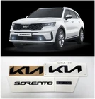 Genuine OEM New Logo Grille Trunk Glossy Black Emblem For 22 2023+ Kia Sorento