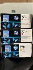 Lot of 3 HP 771A Ink Cartridge 775-ml Magenta, Yellow, Light gray