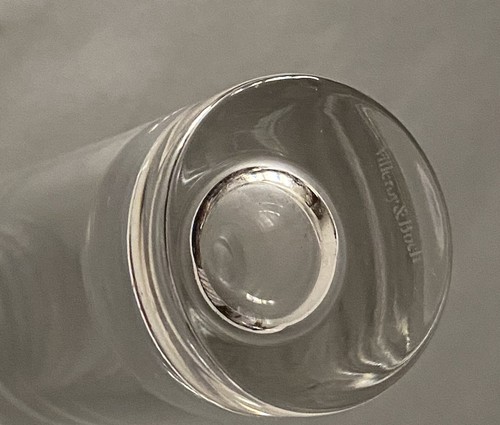 Villeroy & Boch Crystal Vase Clear Lead Contemporary Modern Vase Signed 1748 - Picture 4 of 8
