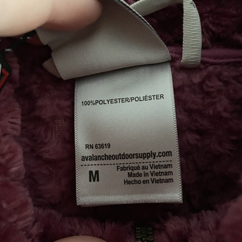 Avalanche Women SZ M Mauve Textured 1/4 Zip Collared Fleece Pullover Jacket NWT - Picture 7 of 11
