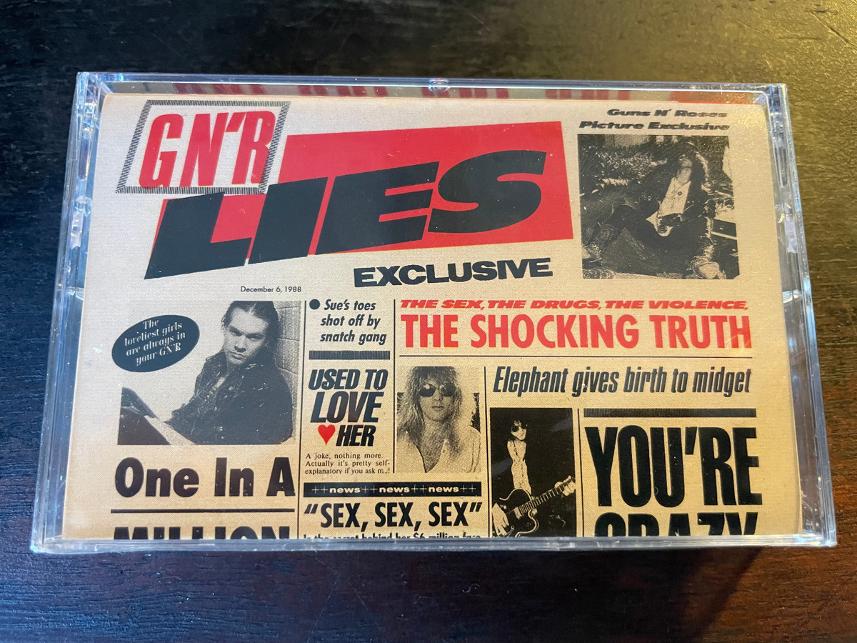 G N' R Lies [PA] by Guns N' Roses (Cassette, Nov-1988, Geffen) for