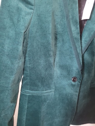 J.Crew Velvet One Button Blazer Forest Green Size 6 BU281 $218 Sport Coat NEW - Picture 7 of 11
