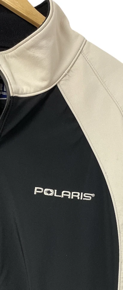 Polaris Octane Pure Polaris Jacket Mens Large Logo Tan Black READ DESCRIPTION - Image 2 of 4