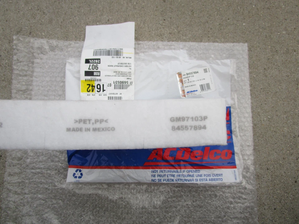 FITS: 98 - 02 OLDSMOBILE INTRIGUE INTERIOR CABIN AIR FILTER OEM BRAND NEW - Image 3 of 4