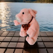 Vintage 1987 Rich's Priscilla Pink Pig Stuffed Plush 14  Francesca and Co No Bib