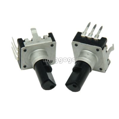 5 Pcs Rotary encoder EC12 Audio digital potentiometer 15mm handle NEW