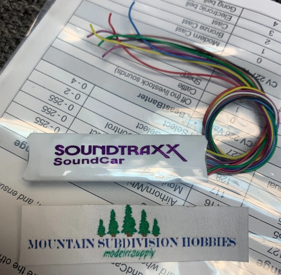 Soundtraxx 829100 DCC Tsunami Soundcar Sound Decoder N HO O G Scales | $5 Offer - Image 2 of 4