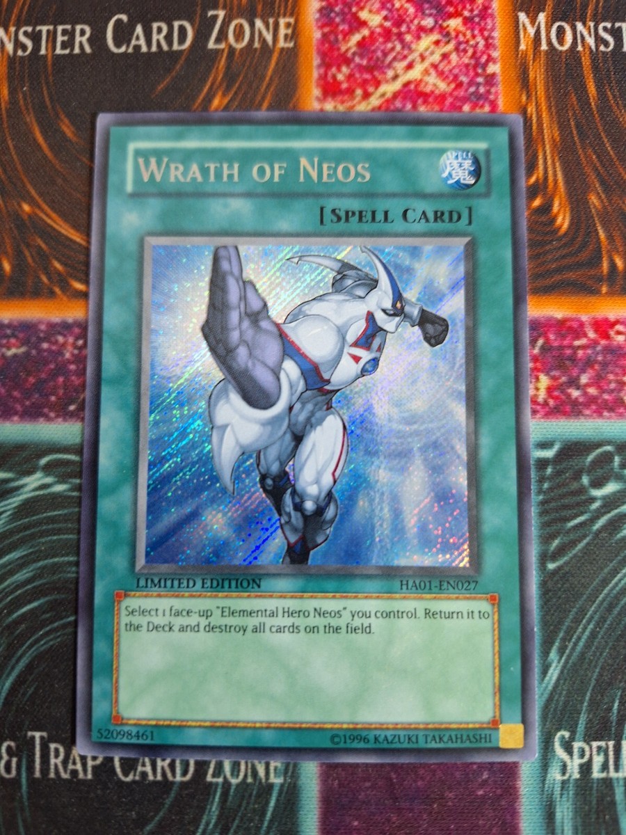 Yu-Gi-Oh! TCG Wrath of Neos HA01-EN027 Limited Secret Rare Near