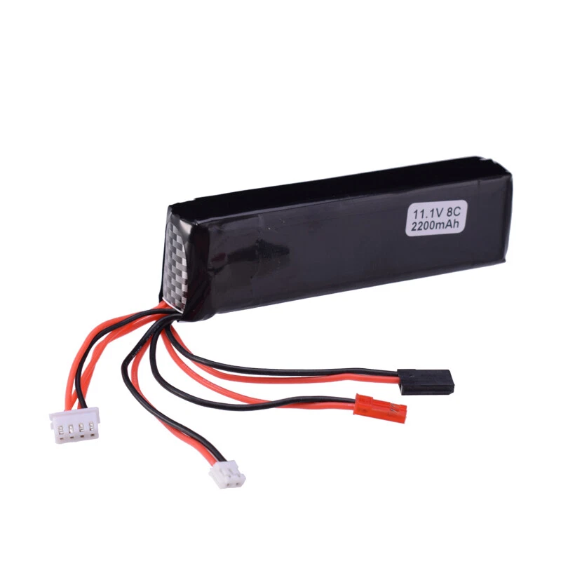 11.1V 3S 2200mAh Lipo Battery JST JR Futaba Plug For RC Transmitter Drone - Image 4 of 4