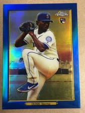 2020 Topps Series 2 JUSTIN DUNN Turkey Red Chrome Blue #/50 Seattle Mariners RC