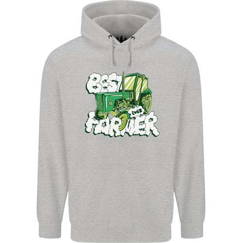 Best Farmer Ever Fathers Day Farming Childrens Kids Hoodie - Picture 55 of 84
