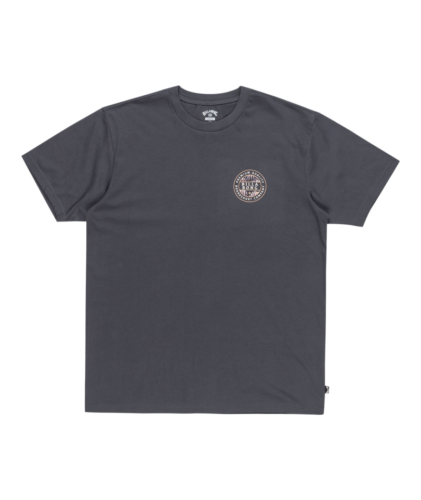 CAMISETA BILLABONG HOMBRE.NUEVA CAMISETA SURF MANGA CORTA ROTOR AZUL MARINO ESTAMPADO TRASERO S25 - Imagen 7 de 7