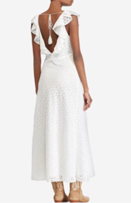 Ralph Lauren 100% Cotton Eyelet open Back Dress NWT Size 14 NWT | eBay