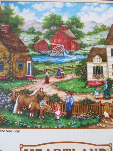 300 Bonnie White Art Puzzle "Meeting the New Foal" 18" x24" Heartland - 第 3/4 張圖片