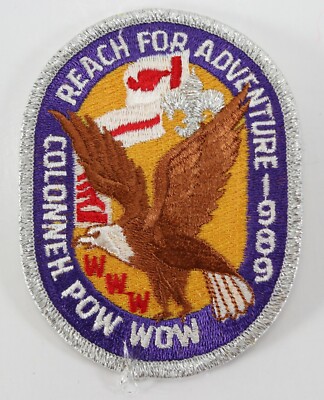 Vintage 1989 Colonneh 137 Pow Wow Reach Adventure WWW OA Boy Scout Camp Patch